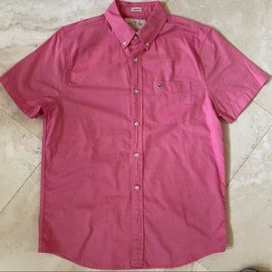 Hollister Mens Stretch Short Sleeve Oxford